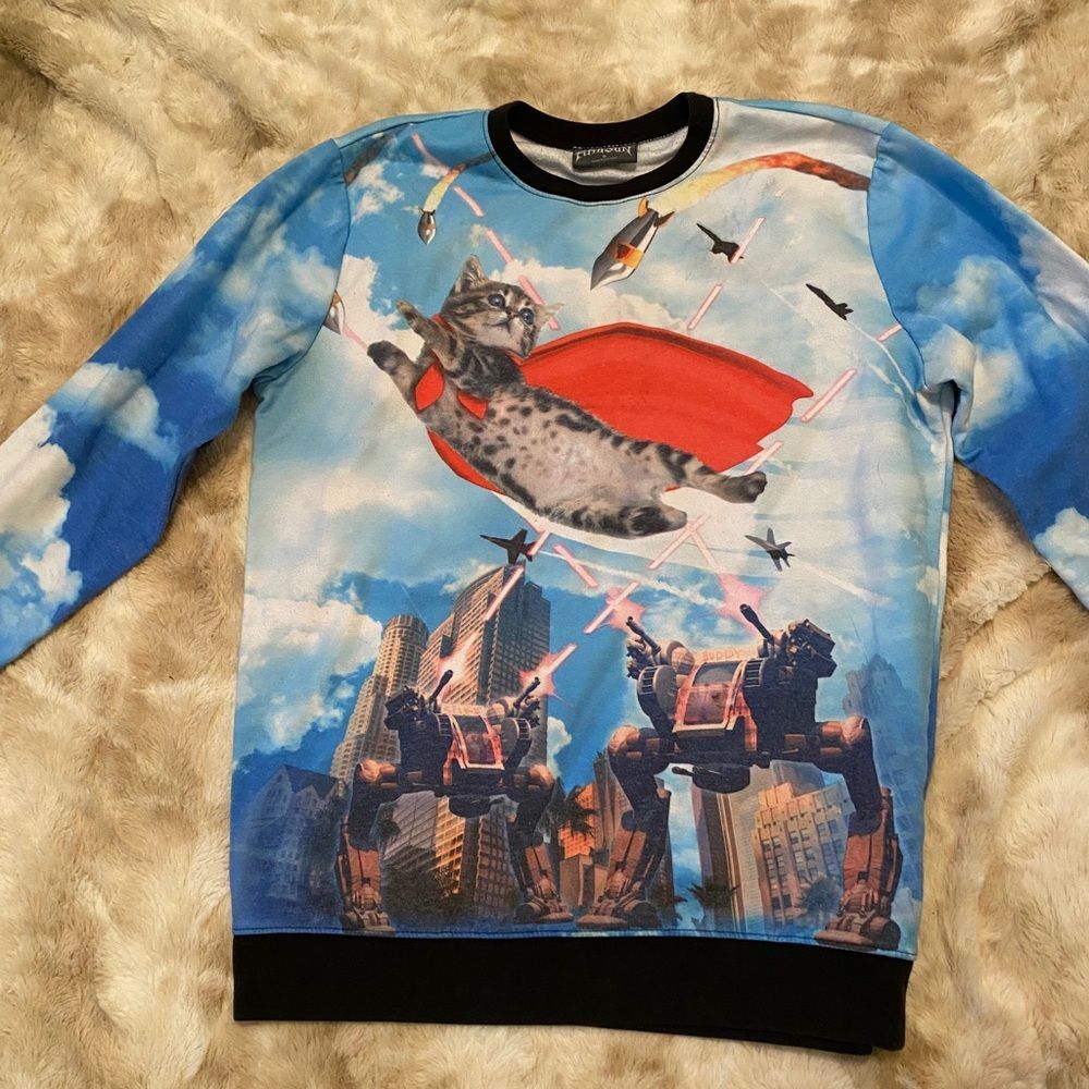 Fifth Sun Fun Cat Sweatshirt